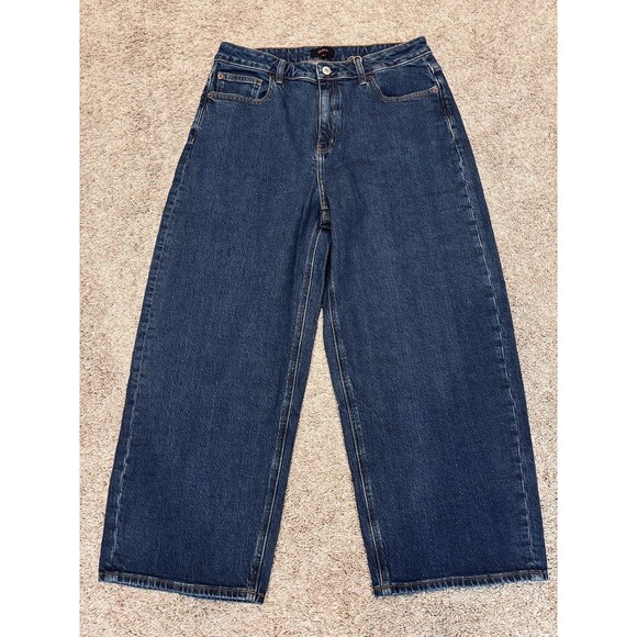 Quince Denim - NWT Quince Women’s Bella Stretch Jeans Barrel Obsidian Blue 32 waist 26 inseam